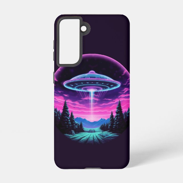 Funda Para Samsung Galaxy Alien Spaceship Retro Futurista (Reverso )