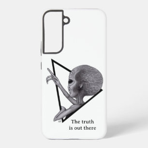 Funda Para Samsung Galaxy S22+ Alienígena Gris, la verdad está ahí fuera