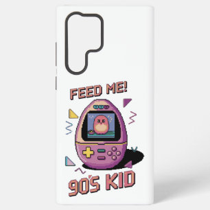 Funda Para Samsung Galaxy S22 Ultra ¡Aliméntame! Mascota Virtual Retro Diseño de Arte 