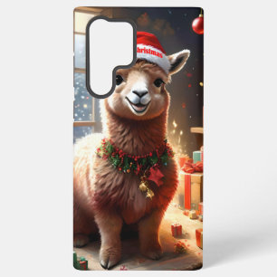 Funda Para Samsung Galaxy S22 Ultra "Alpaca presenta: Un cuento de Navidad"