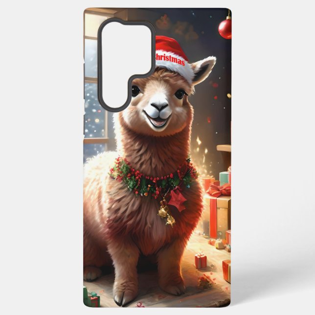 Funda Para Samsung Galaxy "Alpaca presenta: Un cuento de Navidad" (Reverso )