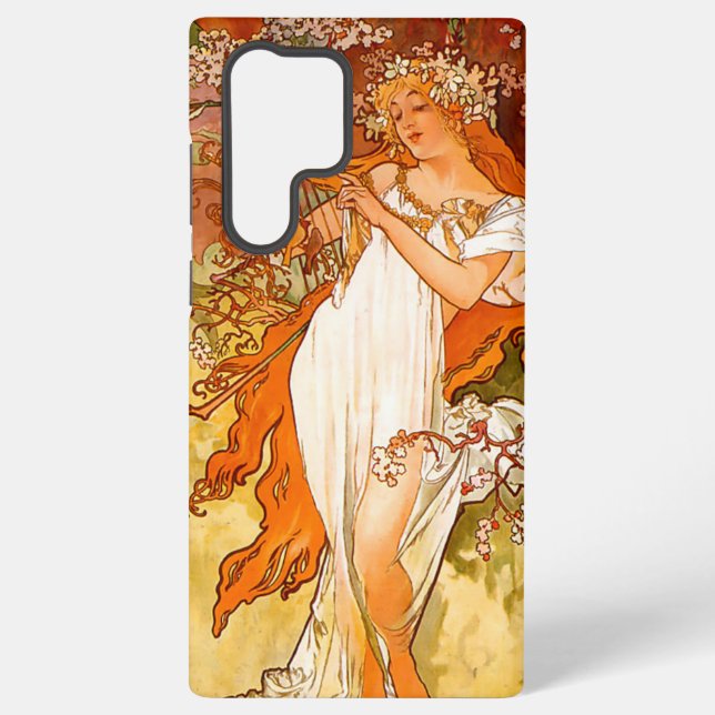 Funda Para Samsung Galaxy Alphonse Mucha modernidad primavera (Reverso )