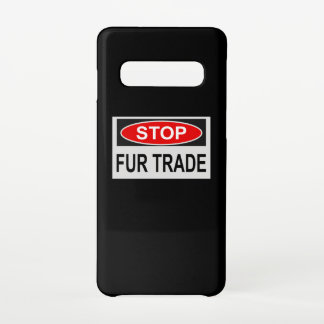 Funda Para Samsung Galaxy S10 Alto al Rótulo de Comercio de Pieles rojo