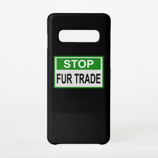 Funda Para Samsung Galaxy S10 Alto al Rótulo de Comercio de Pieles Verde