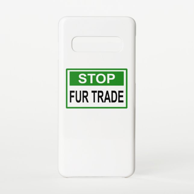 Funda Para Samsung Galaxy Alto al Rótulo de Comercio de Pieles Verde (Reverso)