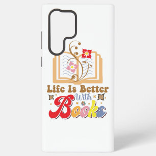 Funda Para Samsung Galaxy S22 Ultra Amante de libros lindos "La vida es mejor con libr