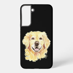 Funda Para Samsung Galaxy S22+ Amante del perro retriever dorado acuarela Animal 