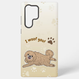 Funda Para Samsung Galaxy S22 Ultra Amante feliz de perro pequinés Yo te ladro Patas