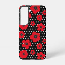 Amapolas Negras y Lunares Rojos Contemporáneos