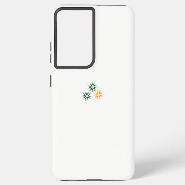 Funda Para Samsung Galaxy Amarillo bananero, verde azul oscuro, decoración (Reverso )