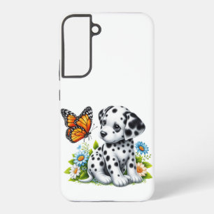 Funda Para Samsung Galaxy S22+ Amigos de Cute Dalmatian/Butterfly