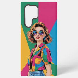 Funda Para Samsung Galaxy S22 Ultra AMITA | Retro Color Pop Style Girl