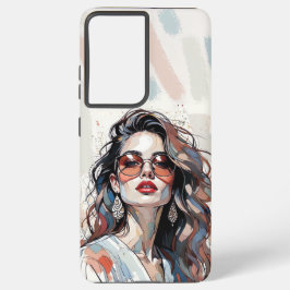 Funda Para Samsung Galaxy S21+ AMITA | Soft Pastel Art Woman Phone Cases