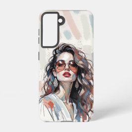 Funda Para Samsung Galaxy S21 AMITA | Soft Pastel Art Woman Phone Cases
