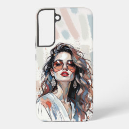 Funda Para Samsung Galaxy S22+ AMITA | Soft Pastel Art Woman Phone Cases