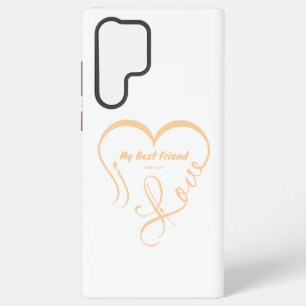 Funda Para Samsung Galaxy S22 Ultra Amo a mi mejor amigo • Experto en abrazos