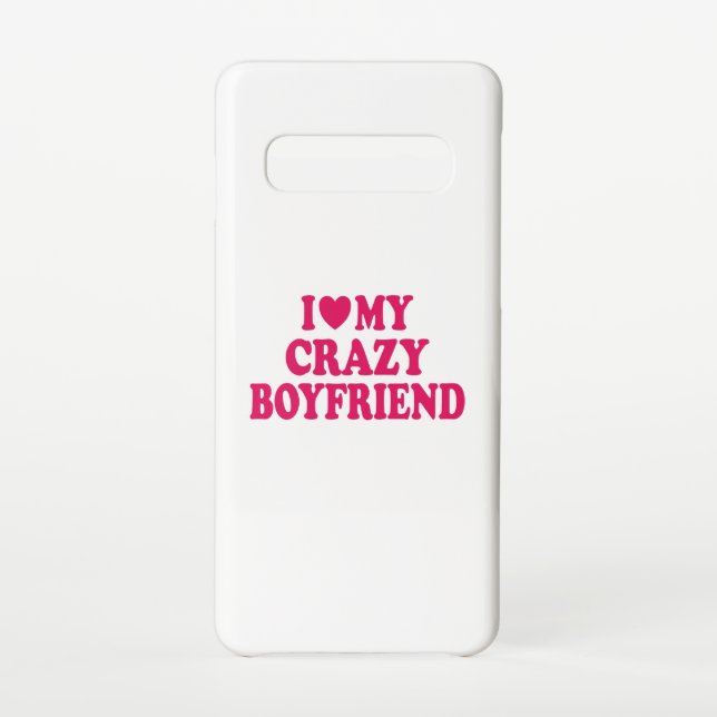 Funda Para Samsung Galaxy Amo a mi novio loco (Reverso)