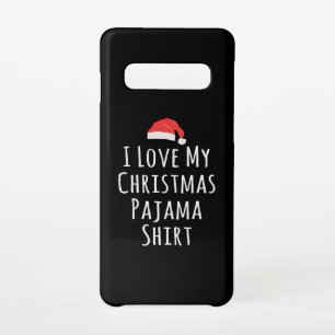 Funda Para Samsung Galaxy S10 Amo a mis Navidades Pajama Shirt