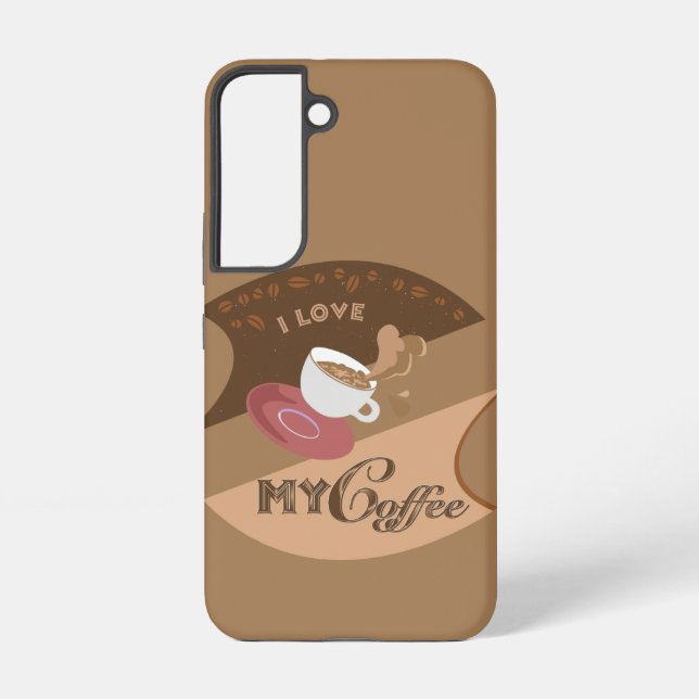 Funda Para Samsung Galaxy Amo mi café Retro Java (Reverso )