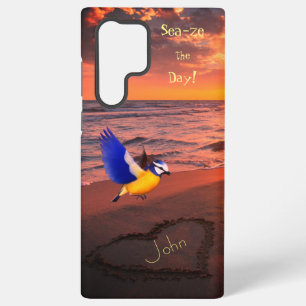 Funda Para Samsung Galaxy S22 Ultra Amor de Ave Marina de Moda