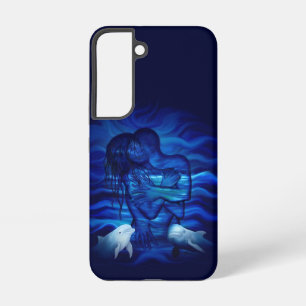 Funda Para Samsung Galaxy S22 Amor, Pasión acto - par con par de delfines