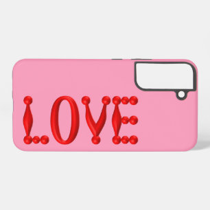 Funda Para Samsung Galaxy S22+ Amor Rojo Hinchado