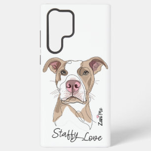 Funda Para Samsung Galaxy S22 Ultra Amor Staffy - Protección Zani Mo