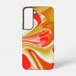 Funda Para Samsung Galaxy S22 Amor y Oro Arte de Arcoíris Abstracto 3D