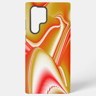 Funda Para Samsung Galaxy S22 Ultra Amor y Oro Arte de Arcoíris Abstracto 3D
