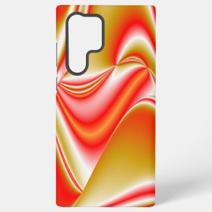 Funda Para Samsung Galaxy S22 Ultra Amor y Oro Arte de Arcoíris Abstracto 3D