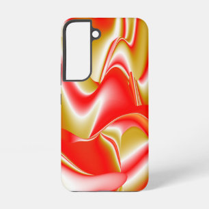 Funda Para Samsung Galaxy S22 Amor y Oro Arte de Arcoíris Abstracto 3D