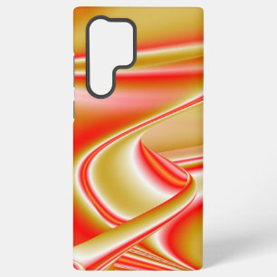 Funda Para Samsung Galaxy S22 Ultra Amor y Oro Arte de Arcoíris Abstracto 3D