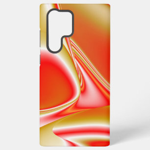 Funda Para Samsung Galaxy S22 Ultra Amor y Oro Arte de Arcoíris Abstracto 3D