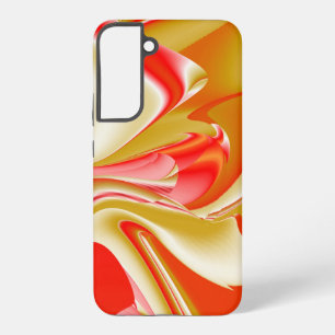 Funda Para Samsung Galaxy S22+ Amor y Oro Arte de Arcoíris Abstracto 3D