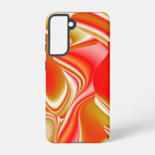 Funda Para Samsung Galaxy S21 Amor y Oro Arte de Arcoíris Abstracto 3D