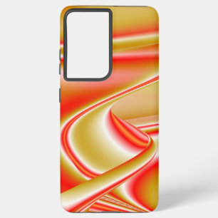 Funda Para Samsung Galaxy S21+ Amor y Oro Arte de Arcoíris Abstracto 3D