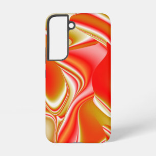 Funda Para Samsung Galaxy S22 Amor y Oro Arte de Arcoíris Abstracto 3D
