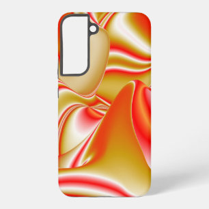 Funda Para Samsung Galaxy S22+ Amor y Oro Arte de Arcoíris Abstracto 3D