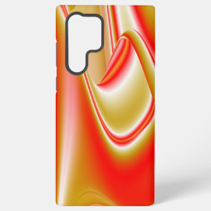 Funda Para Samsung Galaxy S22 Ultra Amor y Oro Arte de Arcoíris Abstracto 3D