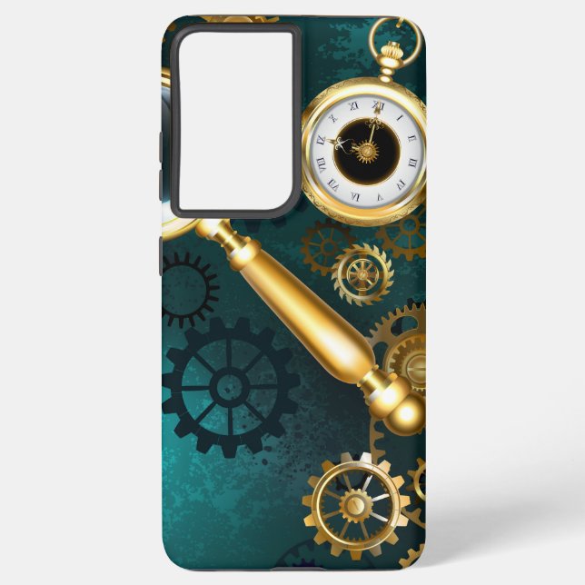 Funda Para Samsung Galaxy Ampliador en estilo Steampunk (Reverso )