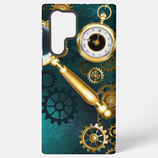 Funda Para Samsung Galaxy Ampliador en estilo Steampunk (Reverso )