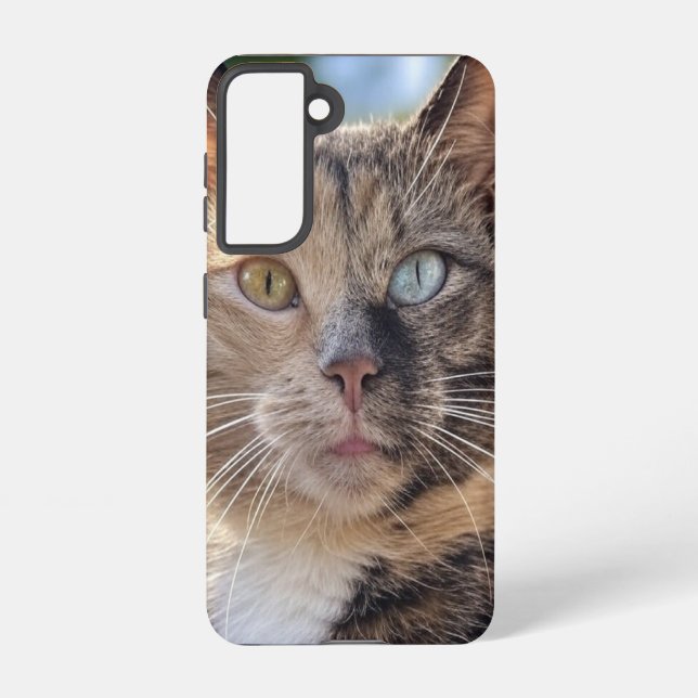 Funda Para Samsung Galaxy Añadir Personalizar de fotos de gato (Reverso )