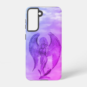 Funda Para Samsung Galaxy S21 Ángel al estilo tatuaje