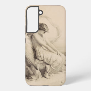 Funda Para Samsung Galaxy S22+ ángel cristiano sentado sobre una piedra