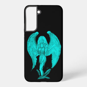 Funda Para Samsung Galaxy S22+ Ángel, diseño negro y verde