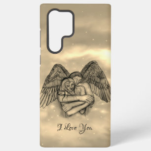 Funda Para Samsung Galaxy S22 Ultra Angel Eros en el amor, te amo