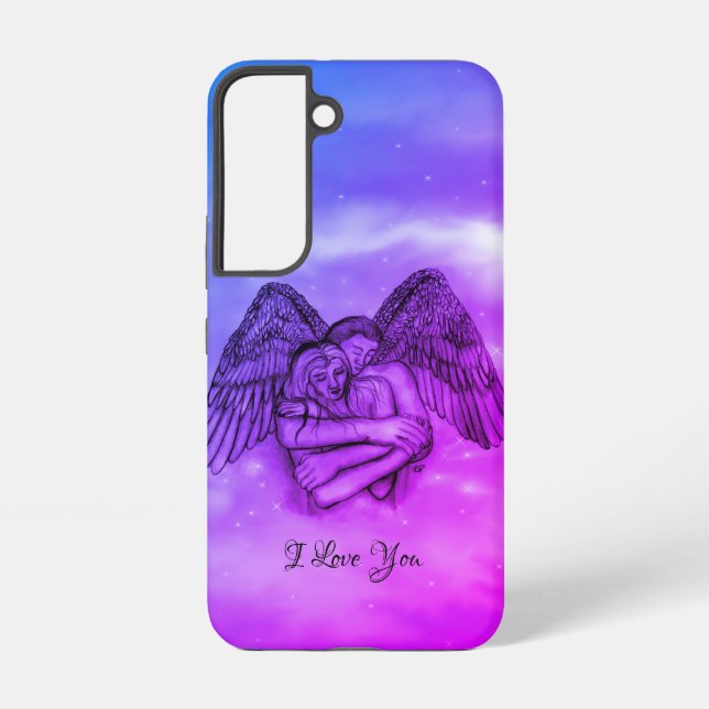 Funda Para Samsung Galaxy Angel Eros en el amor, te amo (Reverso )