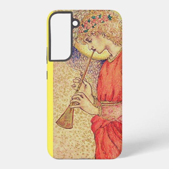 Funda Para Samsung Galaxy Ángel jugando a un Flageolet (Reverso )