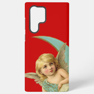 Funda Para Samsung Galaxy S22 Ultra Ángel vintage en luna