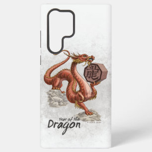 Funda Para Samsung Galaxy S22 Ultra Año del Dragón Arte Zodiaco Chino